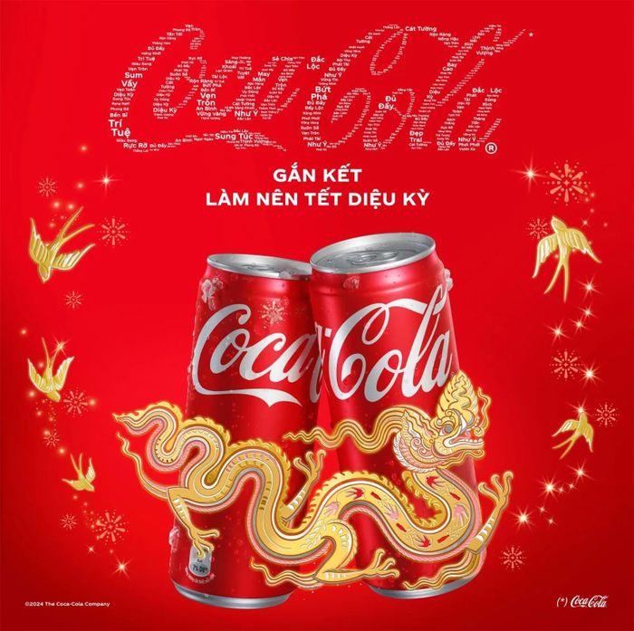 Biểu tượng Rồng trong chiến dịch Coca-cola. Nguồn: Coca-cola