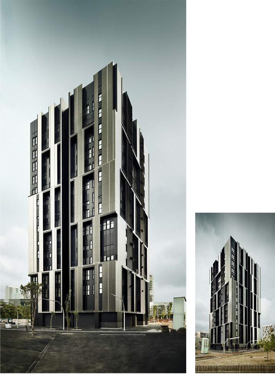 Premio Europeo di Architettura Baffa Rivolta | 13_Social housing tower of 75 units in Plaza Europa | Roldán + Berengué arqts.