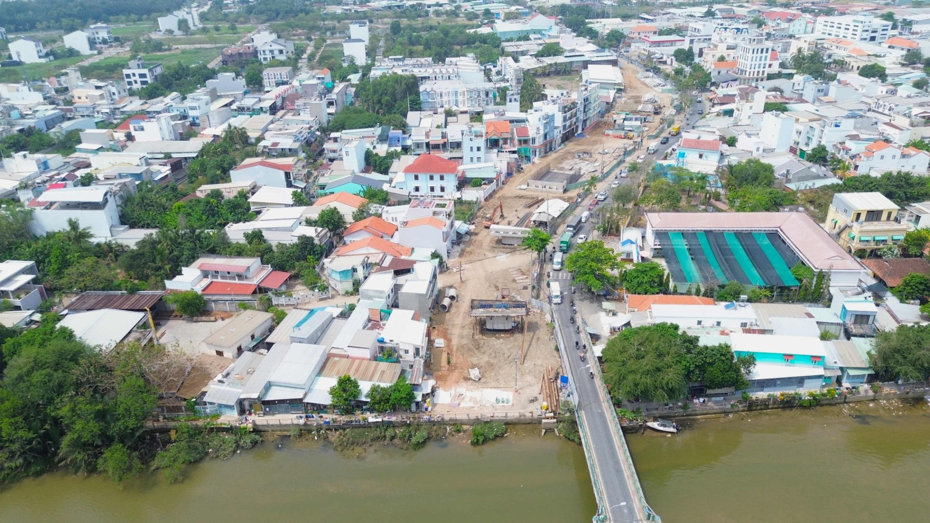Cận cảnh cầu Phước Long đang hồi sinh nối quận 7 - huyện Nhà Bè