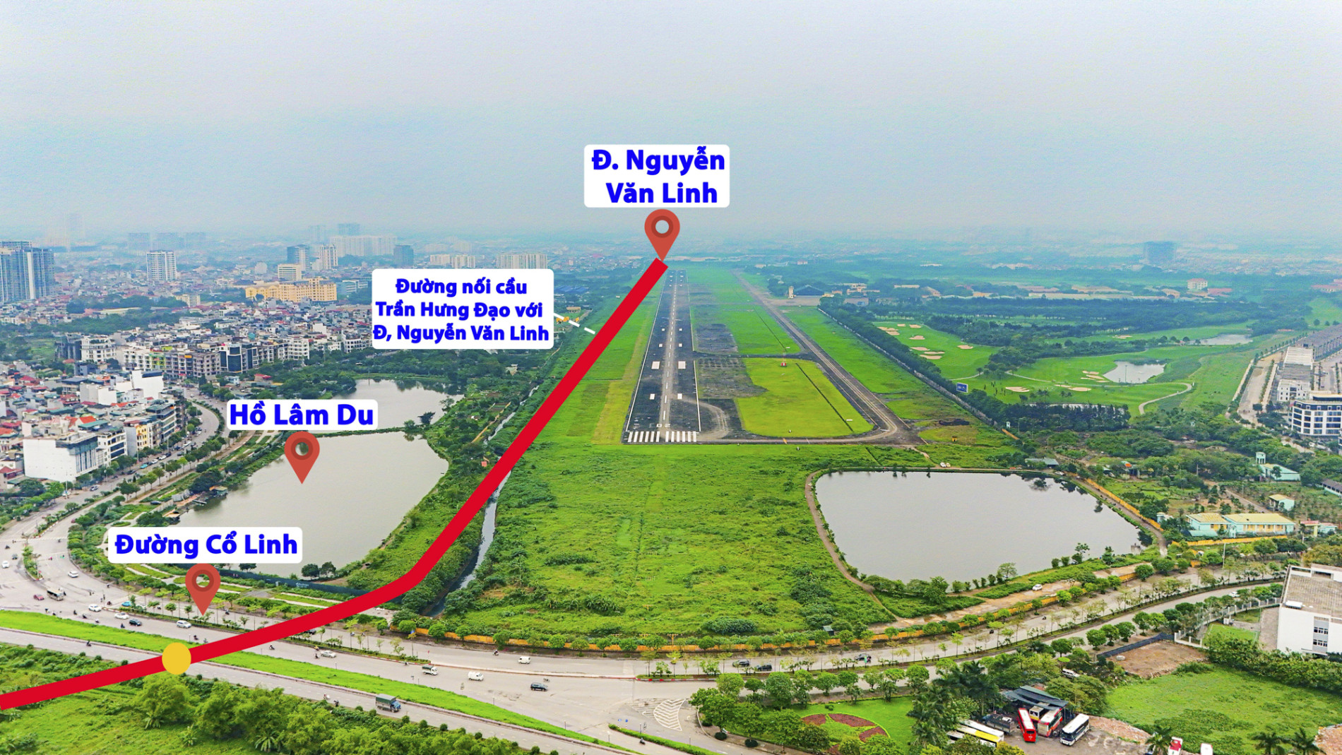 Khu vực chuẩn bị được xây “siêu cầu” 16.000 tỷ, nối 2 quận trung tâm Thủ đô với sân bay- Ảnh 9.