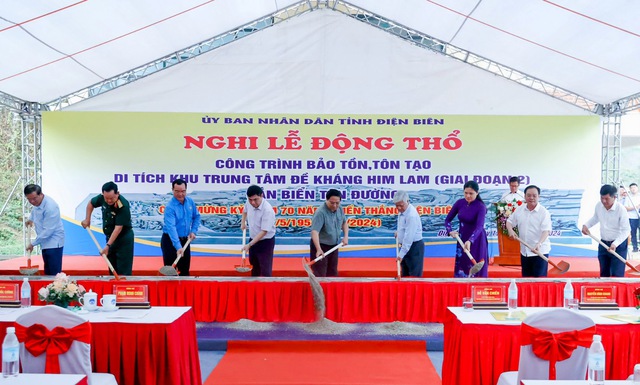 Thủ tướng Phạm Minh Chính dự Lễ khởi công tôn tạo Khu đề kháng Him Lam - Ảnh 1.