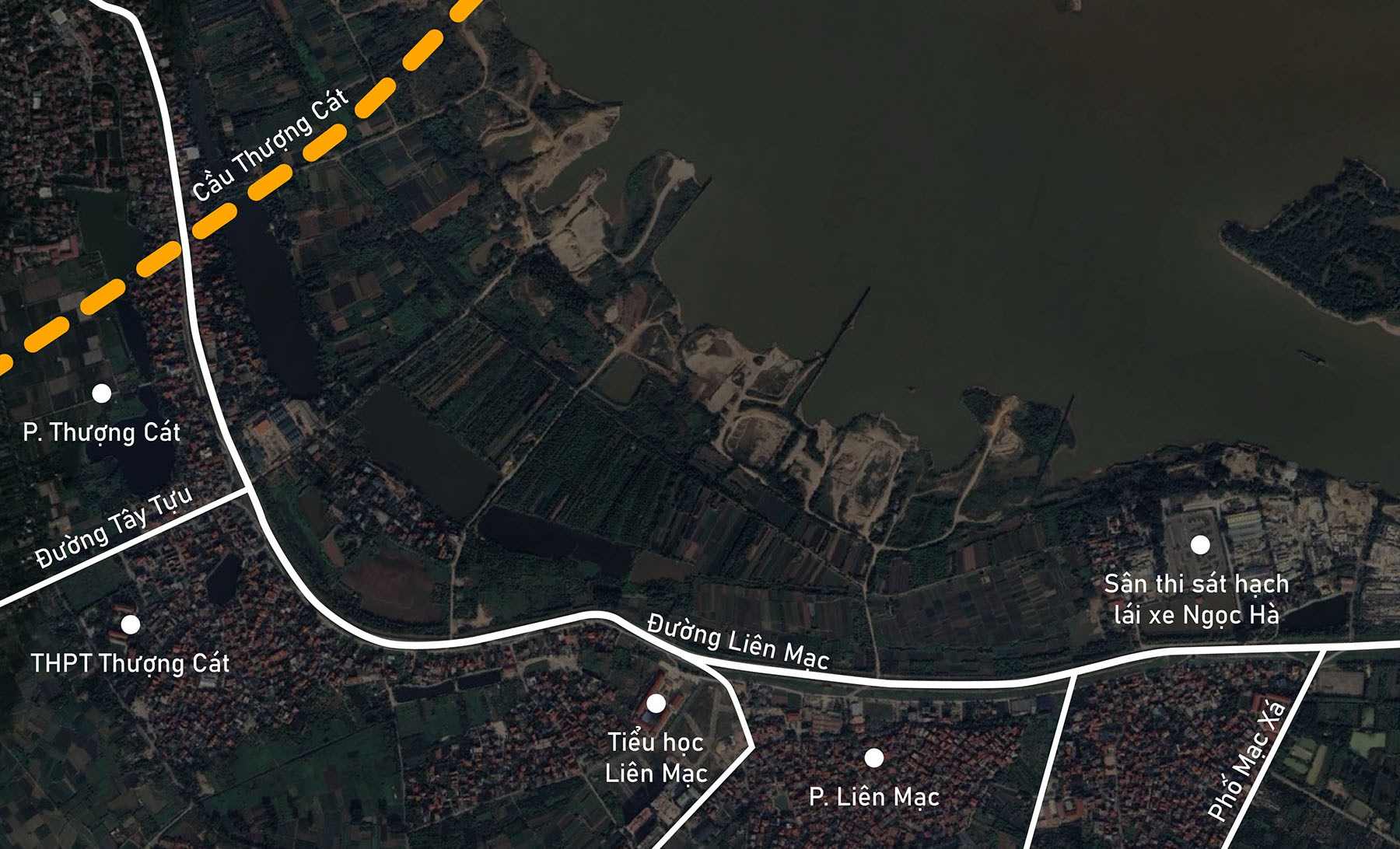 Cận cảnh nơi quy hoạch khu đô thị 94 ha trong Phân khu sông Hồng ở Bắc Từ Liêm sẽ đấu thầu