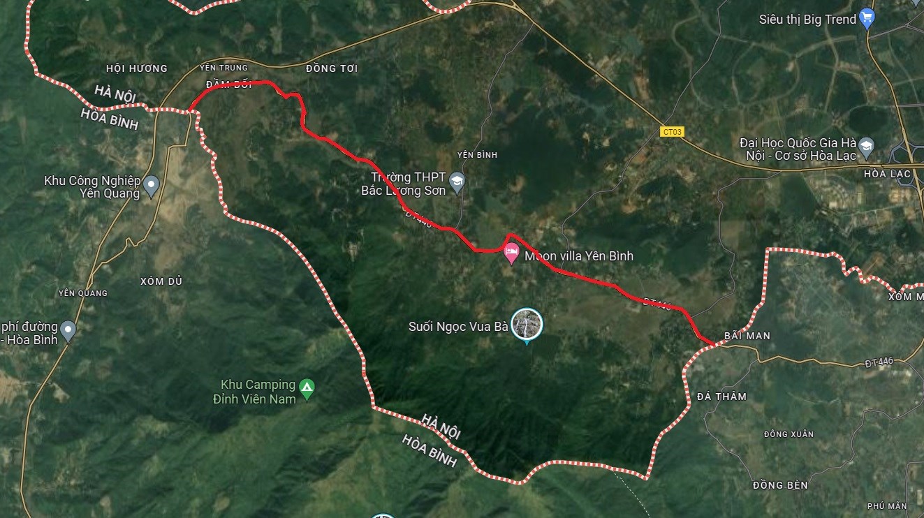 Hà Nội chi gần 700 tỷ đồng mở rộng tuyến đường nối Thạch Thất - Quốc Oai