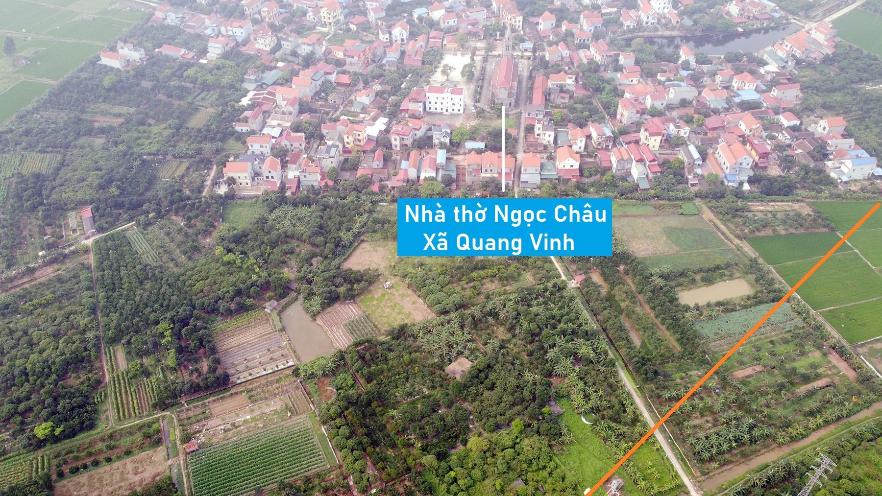 Toàn cảnh vị trí dự kiến quy hoạch KCN số 7, huyện Ân Thi, Hưng Yên