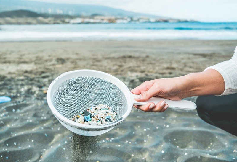 Các mảnh vụn nhựa được tìm thấy trong rác thải đại dương. Ảnh: Livekindly