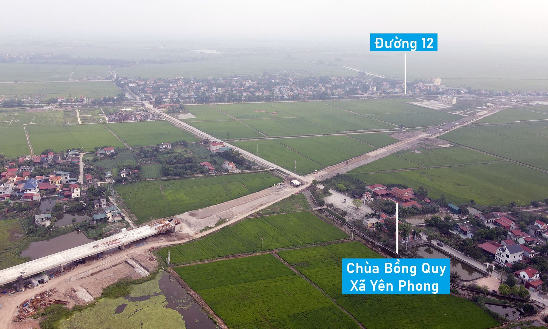 Cầu Bến Mới nối Nam Định - Ninh Bình sau 2 năm thi công