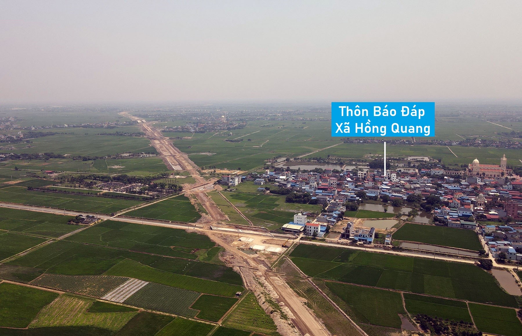 Toàn cảnh đường trục phía Nam TP Nam Định gần 1.500 tỷ đồng dự kiến hoàn thành năm nay