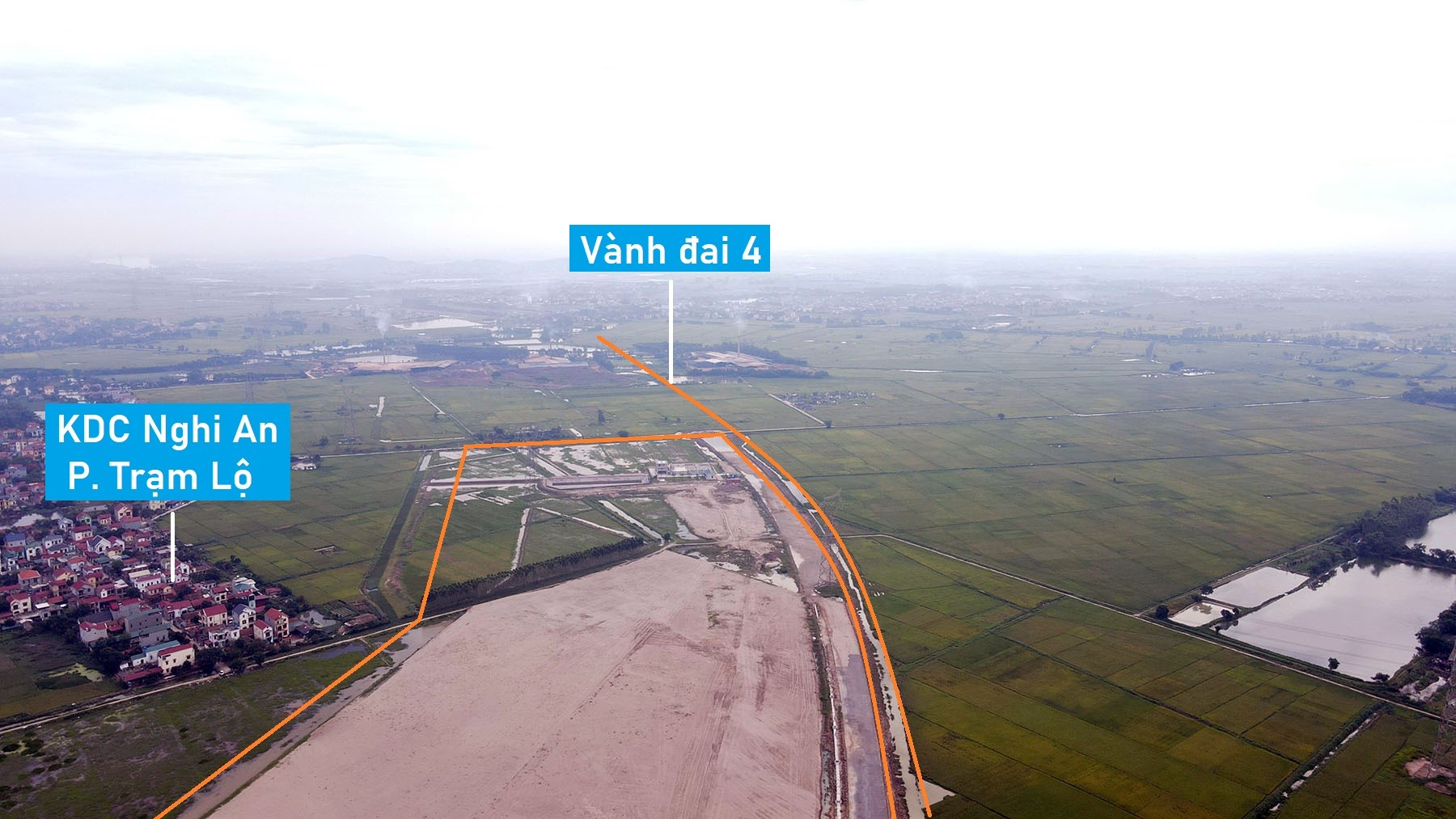 Cận cảnh KCN Thuận Thành 1 rộng gần 250 ha đang xây cạnh Vành đai 4