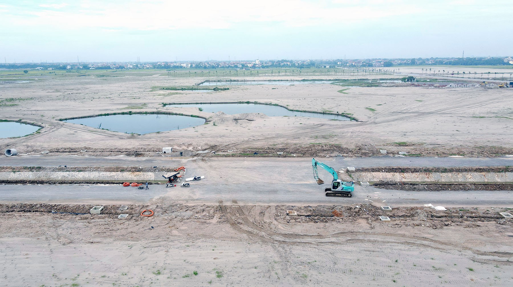 Cận cảnh KCN Thuận Thành 1 rộng gần 250 ha đang xây cạnh Vành đai 4
