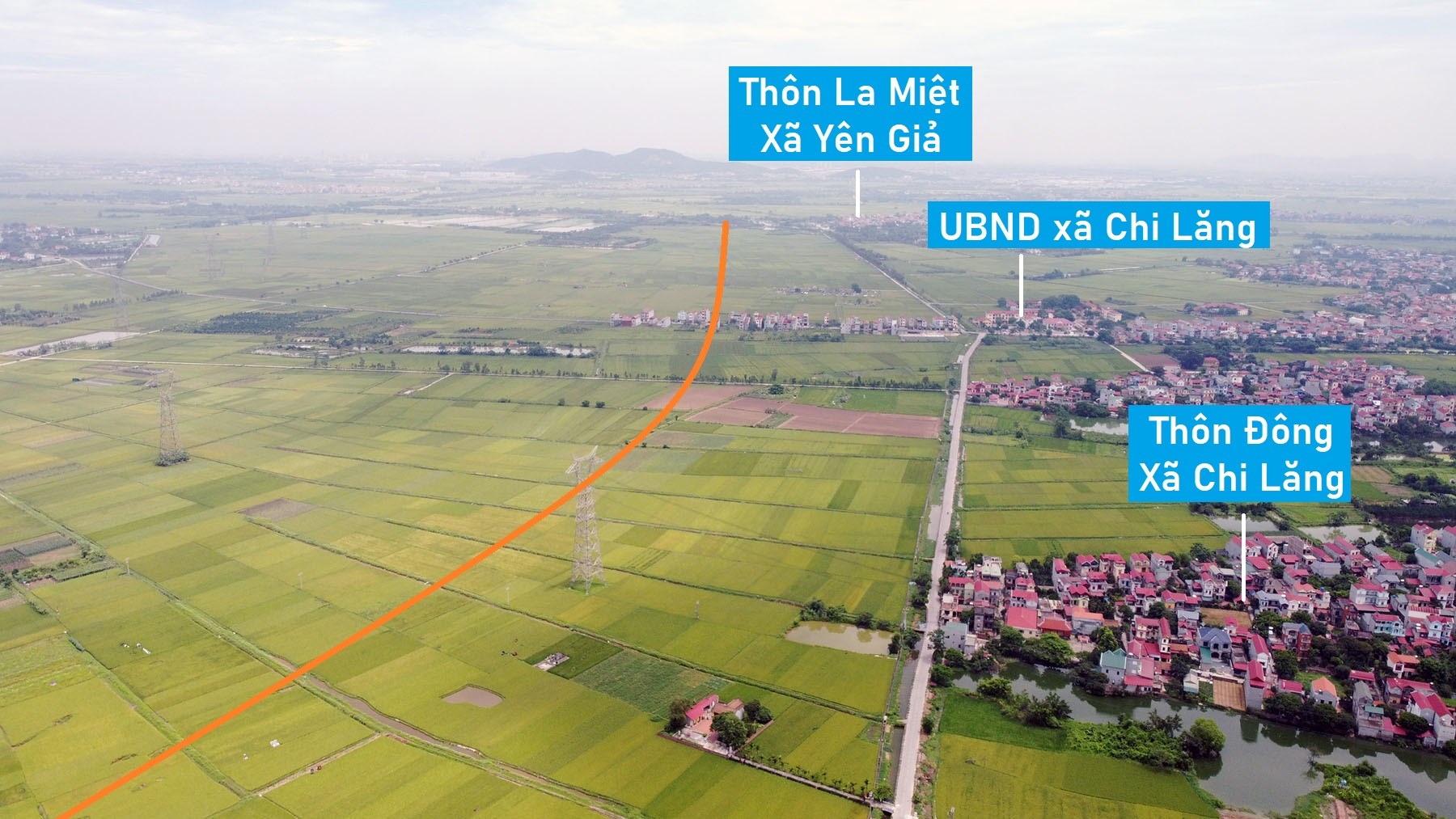 Toàn cảnh Vành đai 4 sắp xây dựng qua thị xã Quế Võ, Bắc Ninh