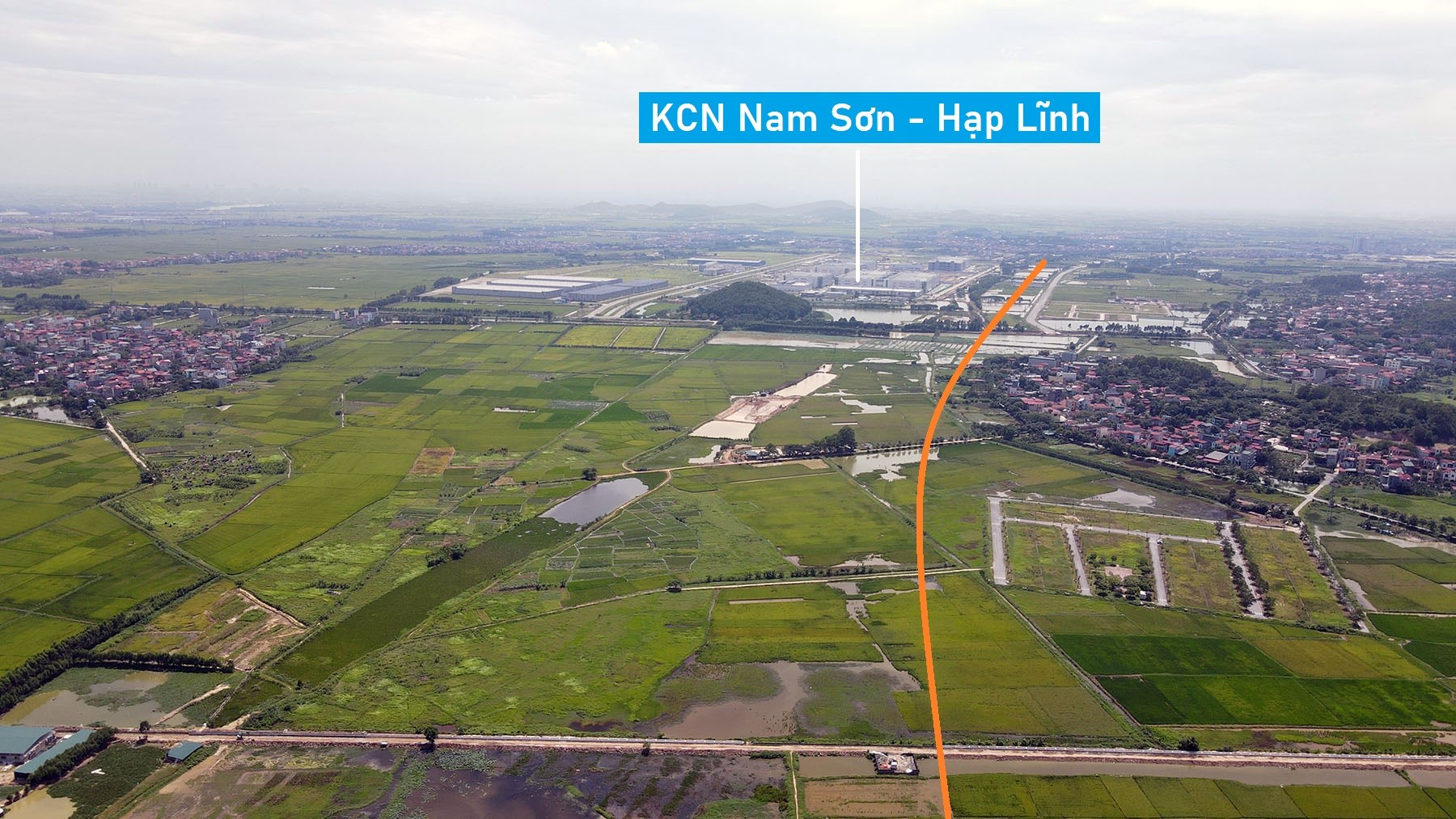 Toàn cảnh cao tốc Nội Bài - Hạ Long đoạn sẽ mở nối Vành đai 4 với cao tốc Hà Nội - Bắc Giang