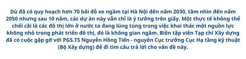 Thách thức không gian ngầm đô thị Việt Nam