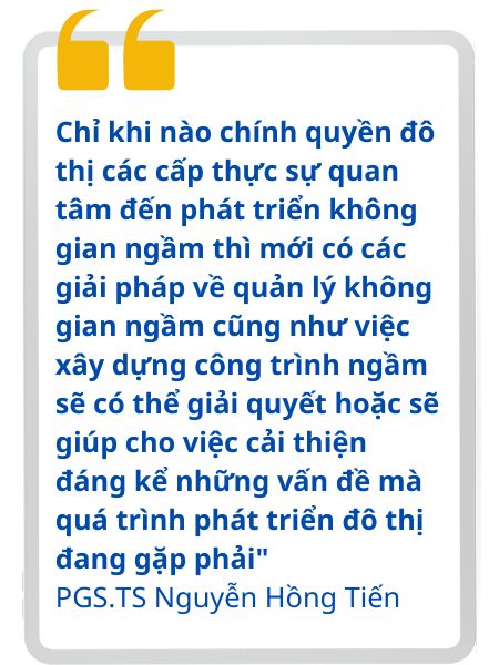 Thách thức không gian ngầm đô thị Việt Nam