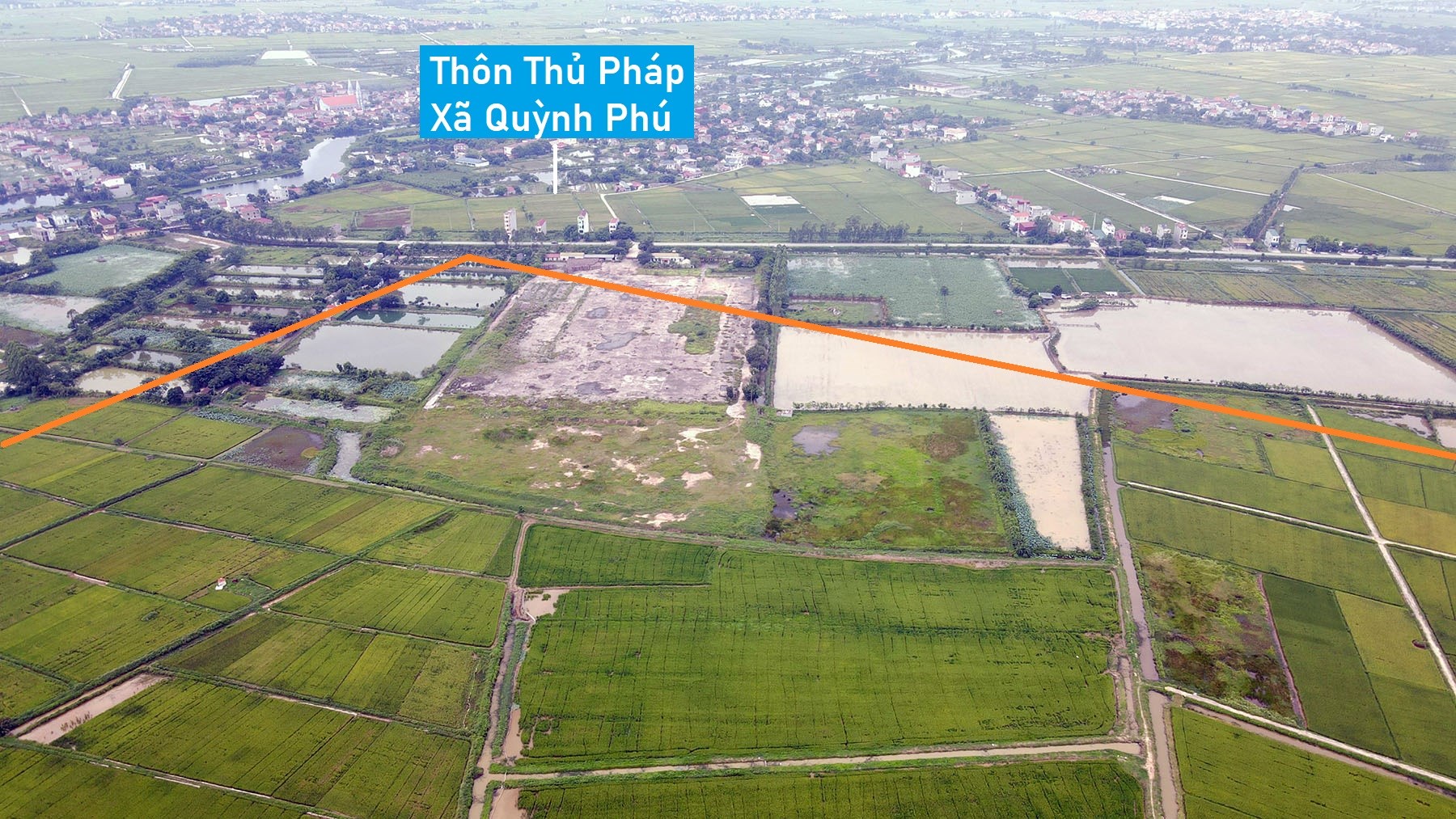 Toàn cảnh vị trí quy hoạch sân bay Gia Bình, Bắc Ninh