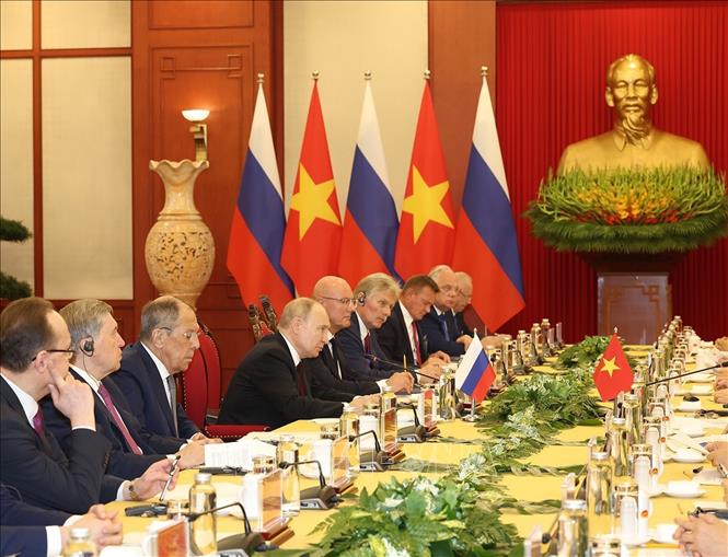 Tổng Bí thư Nguyễn Phú Trọng hội đàm với Tổng thống Liên bang Nga Vladimir Putin- Ảnh 5.