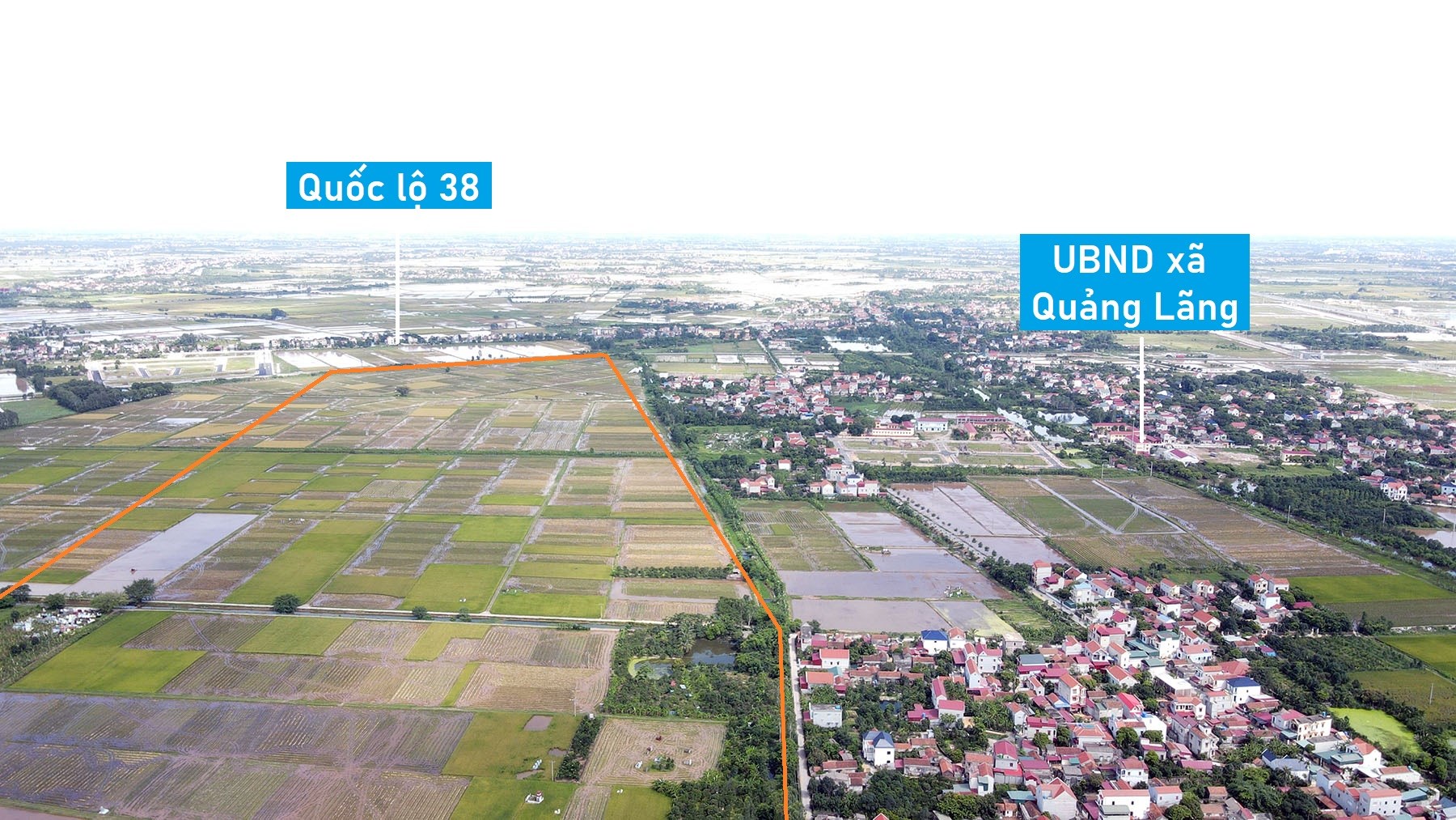 Toàn cảnh nơi quy hoạch KCN Thổ Hoàng 250 ha ở Hưng Yên vừa được chấp thuận chủ trương đầu tư