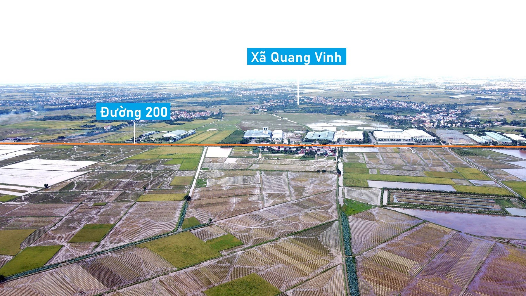 Cận cảnh cảnh vị trí quy hoạch KCN số 6 hơn 300 ha ở Ân Thi, Hưng Yên