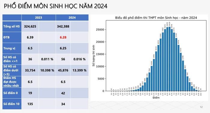 Bộ GD-ĐT công bố phổ điểm các môn trong Kỳ thi Tốt nghiệp THPT 2024