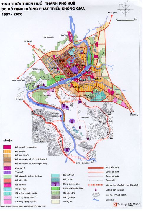 TP. Huế – Định hướng phát triển không gian (Viup 1997 – 2020)Hình ảnh sông Hương phía thượng nguồn (Inter)