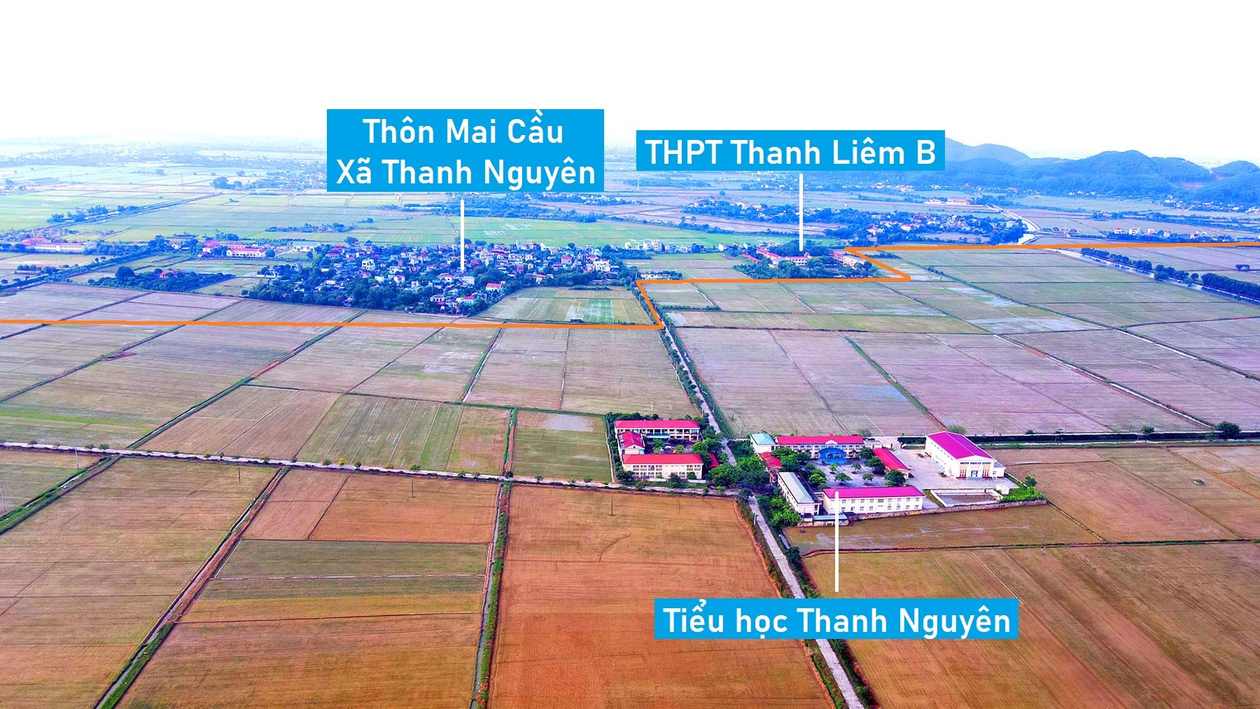 Toàn cảnh vị trí quy hoạch KCN Thanh Bình II rộng 300 ha ở Thanh Liêm, Hà Nam