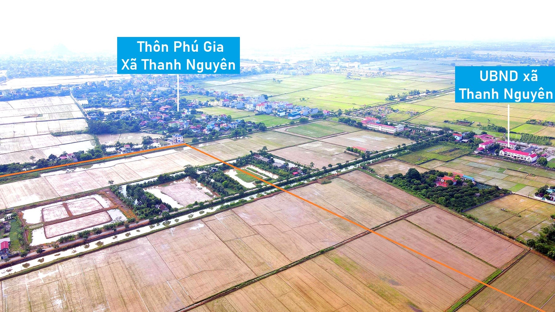 Toàn cảnh vị trí quy hoạch KCN Thanh Bình II rộng 300 ha ở Thanh Liêm, Hà Nam