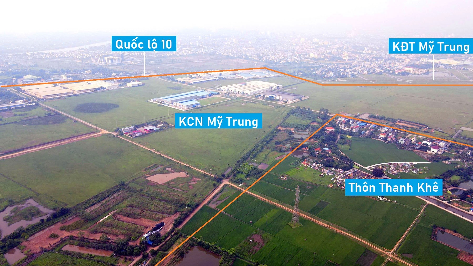 Toàn cảnh KCN Mỹ Trung, Nam Định đang chờ nhà đầu tư có đủ năng lực