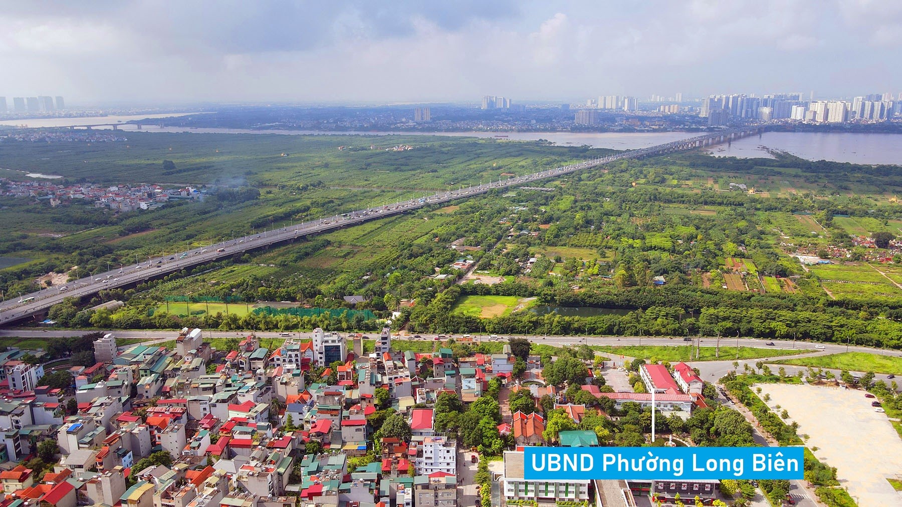 Toàn cảnh khu đất quy hoạch nhà ở 138,6 ha bên sông Hồng đoạn cầu Vĩnh Tuy vừa đưa vào kế hoạch sử dụng đất