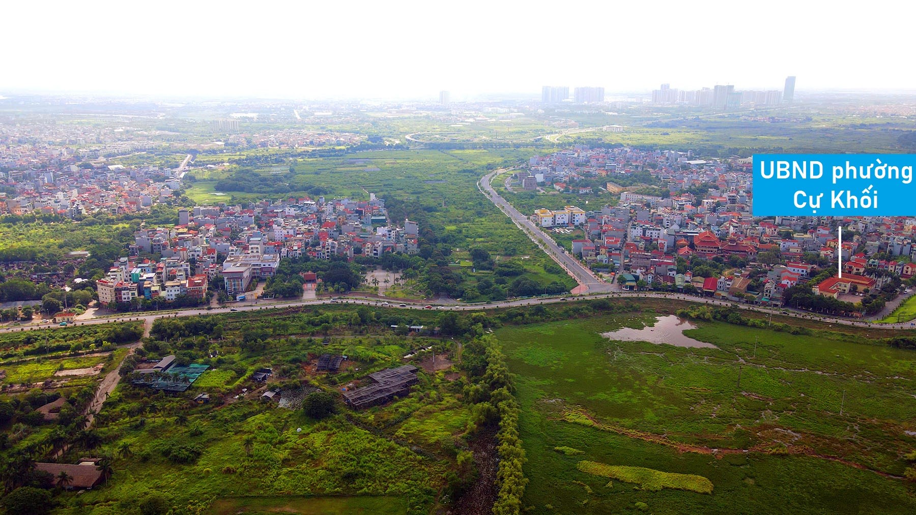 Toàn cảnh khu đất quy hoạch nhà ở 138,6 ha bên sông Hồng đoạn cầu Vĩnh Tuy vừa đưa vào kế hoạch sử dụng đất