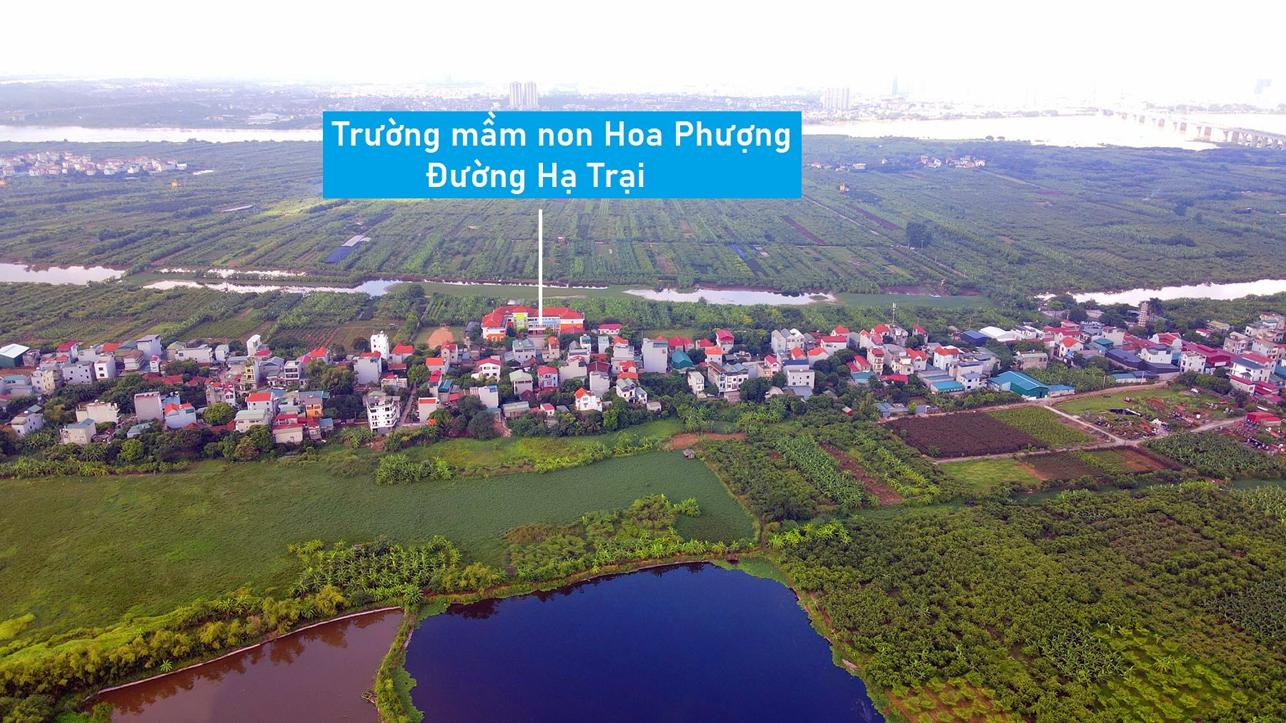 Toàn cảnh khu đất quy hoạch nhà ở 138,6 ha bên sông Hồng đoạn cầu Vĩnh Tuy vừa đưa vào kế hoạch sử dụng đất