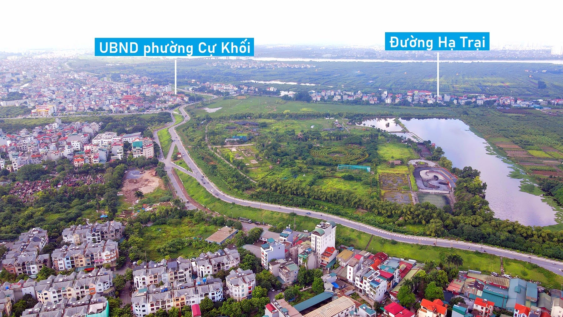 Toàn cảnh khu đất quy hoạch nhà ở 138,6 ha bên sông Hồng đoạn cầu Vĩnh Tuy vừa đưa vào kế hoạch sử dụng đất