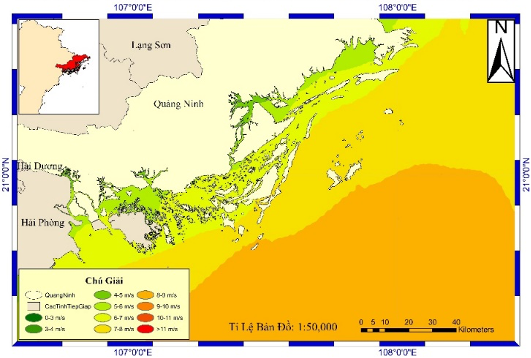Nghiên cứu phân vùng tiềm năng năng lượng gió ngoài khơi tỉnh Quảng Ninh