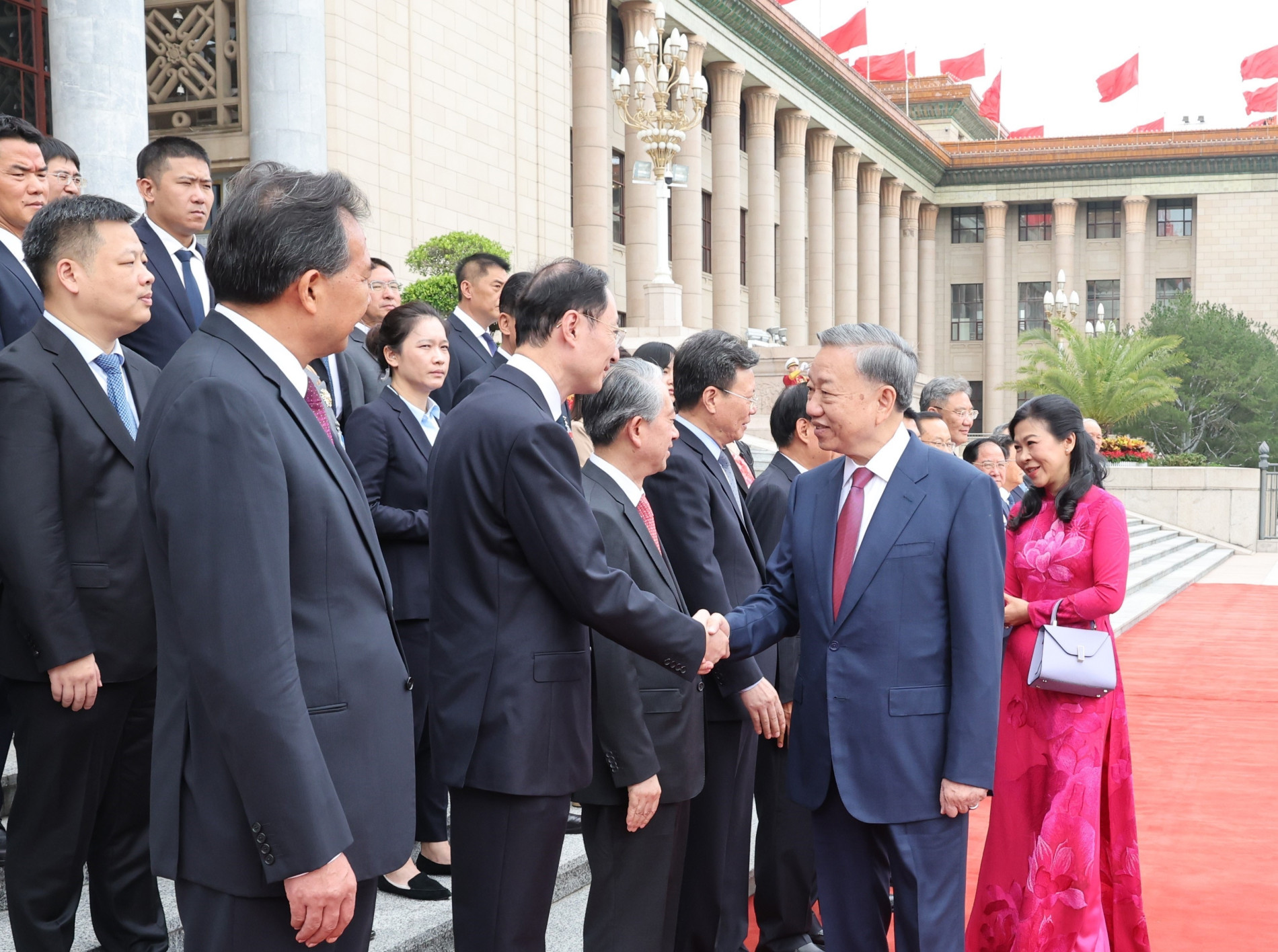 Lễ đón Tổng Bí thư, Chủ tịch nước Tô Lâm thăm cấp Nhà nước tới Trung Quốc - 4