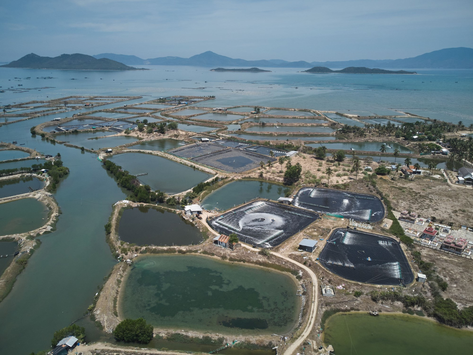 Toàn cảnh khu vực dự kiến xây sân bay gần 500 ha trên mặt nước tại Khu kinh tế Vân Phong