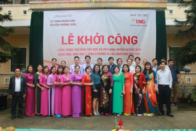 TNR Holdings tài trợ 7,5 tỷ đồng xây dựng trường học ở Hà Tĩnh