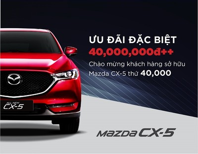 Doanh số hơn 40.000 xe, Mazda CX-5 ưu đãi đặc biệt