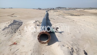 Bình Thuận: Doanh nghiệp DRH dùng cát mặn san lấp mặt bằng