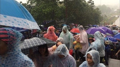 Miền Bắc mưa to trong dịp Giỗ tổ Hùng Vương