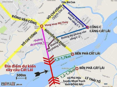 TP. HCM - Đồng Nai họp bàn về xây cầu Cát Lái