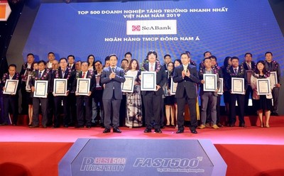 SeABank lọt Top 500 Doanh nghiệp tăng trưởng nhanh nhất Việt Nam