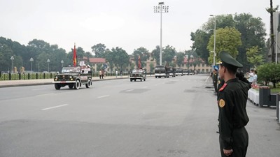 Hà Nội: Phân luồng giao thông phục vụ Quốc tang Đại tướng Lê Đức Anh