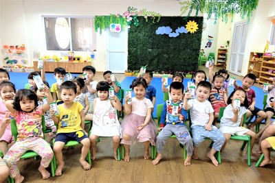 Lợi ích kép của chương trình sữa học đường Hà Nội
