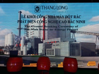 Bắc Ninh: Khởi công nhà máy đốt rác phát điện công nghệ cao