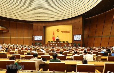 Quốc hội biểu quyết thông qua 2 nghị quyết và thảo luận 2 dự án Luật