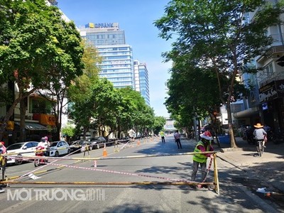 Hà Nội chắn đường Trần Hưng Đạo phục vụ thi công ga ngầm S12