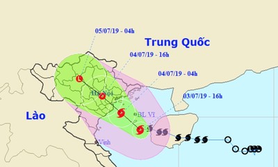 Bão số 2 mở rộng vùng ảnh hưởng tới Thanh Hóa, 4 tỉnh đã cấm biển