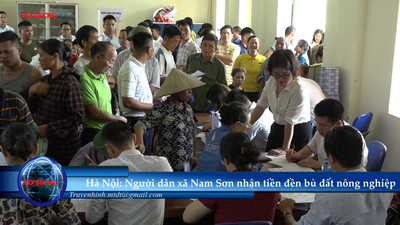 Bãi rác Nam Sơn: Người dân nhận tiền đền bù đất nông nghiệp