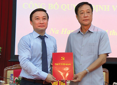 Tuyên Quang: Bổ nhiệm tân Bí thư huyện Na Hang