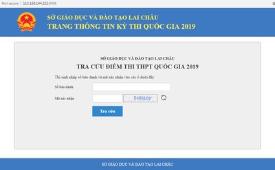 Tra cứu điểm thi THPT quốc gia 2019 tại Lai Châu chính xác nhất