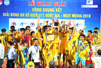 U17 Thanh Hoá lần đầu vô địch giải U17 Quốc Gia