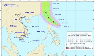 Áp thấp nhiệt đới mạnh lên thành bão trên đảo Lu-dông